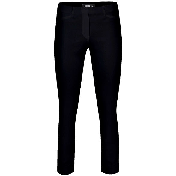 Robell – Rose 09 - Cropped Trousers in Plain Fabrics