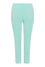 Robell – Lena 09 - Cropped Trousers With Cut Away Ladder Design at Hemline (Turquoise)