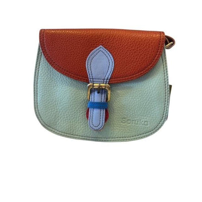 Soruka - Leather Small Saddle Shoulder/Cross Body Bag (047273L) (3 colours)