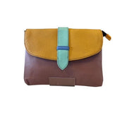 Soruka - Colourful Leather Shoulder/Crossbody Bag with Wrist Strap (047910L) (4 colours)