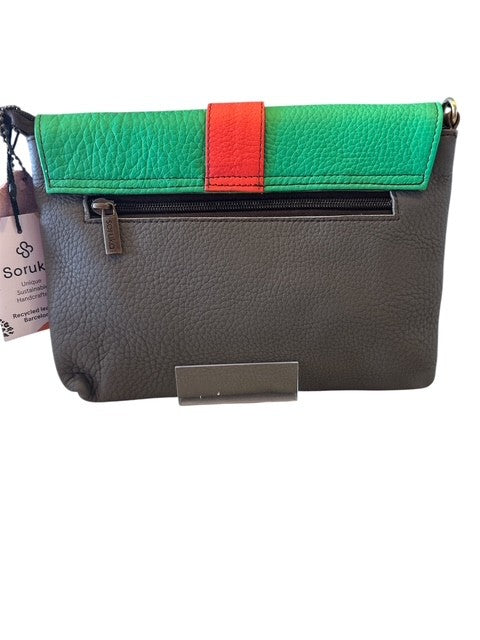 Soruka - Colourful Leather Shoulder/Crossbody Bag with Wrist Strap (047910L) (4 colours)