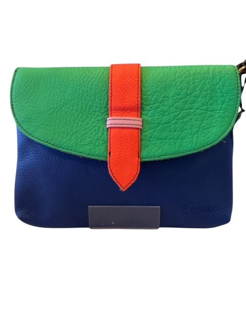 Soruka - Colourful Leather Shoulder/Crossbody Bag with Wrist Strap (047910L) (4 colours)