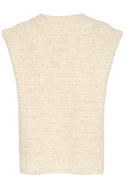 CREAM - CRKiko V Neck Ribbed Slipover (2 colours)