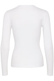 InWear - DagnaIW Long Sleeve V Neck Ribbed Tee Shirt (4 colours)