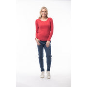 Orientique - Soft Round Neck Ribbed Jumper (2 colours) (1213)