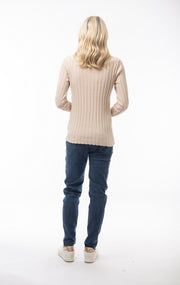 Orientique - Soft Turtle Neck Ribbed Jumper (3 colours) (1216)