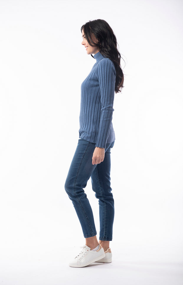 Orientique - Soft Turtle Neck Ribbed Jumper (3 colours) (1216)