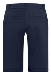 Robell – Megan 04 - Cotton Bermuda Shorts in Navy