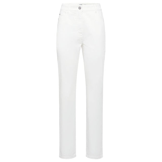 Olsen - Mona - Slim Fit Power Stretch Trouser in Off White