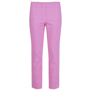 Robell – Bella 09 -Pink/White Square Print Cropped Trouser (51560-54736)