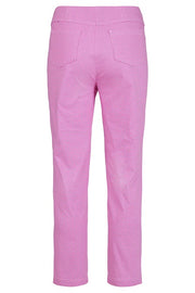 Robell – Bella 09 -Pink/White Square Print Cropped Trouser (51560-54736)