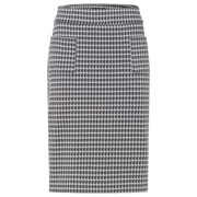 Olsen - Straight Woven Skirt in Dark Slate Print (16001373)