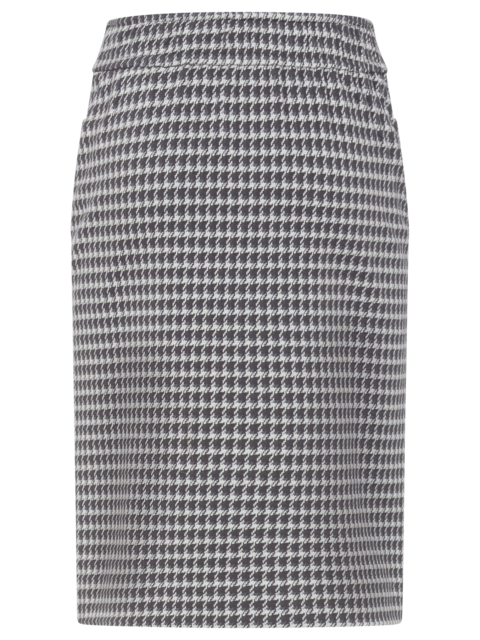 Olsen - Straight Woven Skirt in Dark Slate Print (16001373)