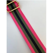 Kris-Ana - Detachable Bag Strap - Pink, Khaki, Black Stripe (180)