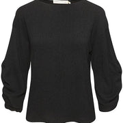 InWear - GalileahIW - Wide Neck Casual Top in Black