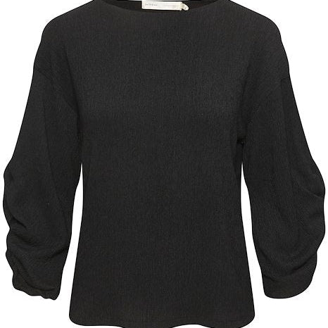 InWear - GalileahIW - Wide Neck Casual Top in Black