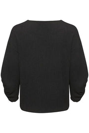 InWear - GalileahIW - Wide Neck Casual Top in Black