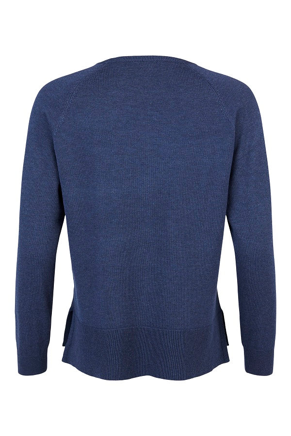 Sunday - Round Neck Fine Knit Long Sleeve Jumper (2 colours)