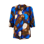 Sunday - 3/4 Sleeve V Neck Bold Print Blouse (6738-6852)