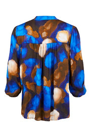 Sunday - 3/4 Sleeve V Neck Bold Print Blouse (6738-6852)