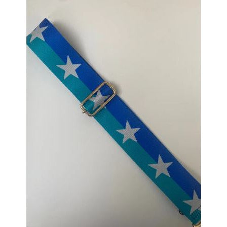 Kris-Ana - Detachable Bag Strap - Cobalt, Blue with White Stars (245)