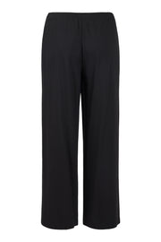 NOEN - Wide Leg Trousers in Black with Elasticated Waist (81448-9480)