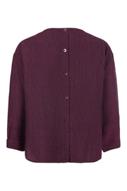 NOEN - 3/4 Sleeve Loose Fit Blouse with Gather Ties at Waist (83696-81288)