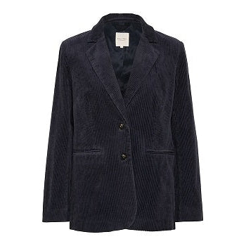 Part Two - ChrisannePW Soft Cord Blazer in Dark Navy