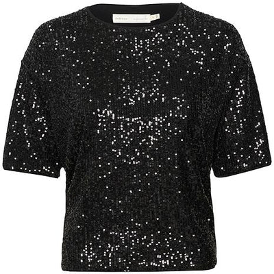 InWear - JarjarIW Short Sleeve Sequinned Evening Tops (2 colours)