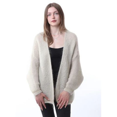 Kris Ana - Chunky Knit Wool Mix Cardigan (various colours) (3291)