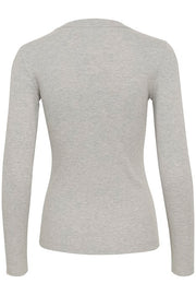 InWear - DagnaIW Granite Melange Round Neck Long Sleeve Tee Shirt