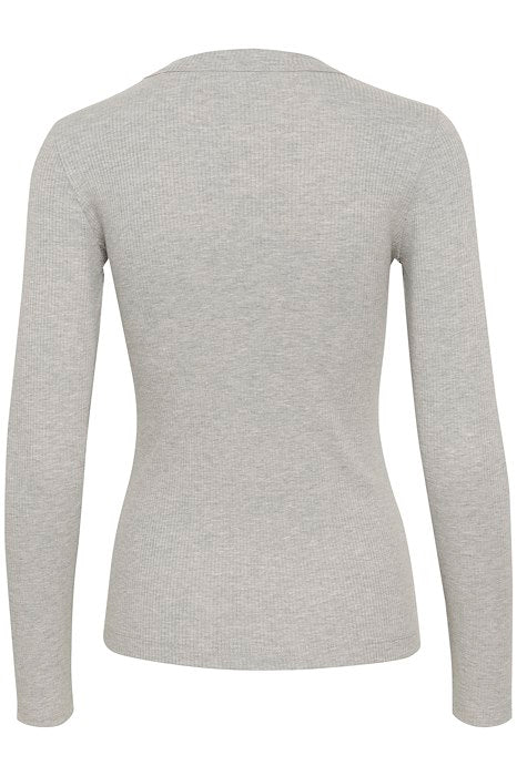 InWear - DagnaIW Granite Melange Round Neck Long Sleeve Tee Shirt