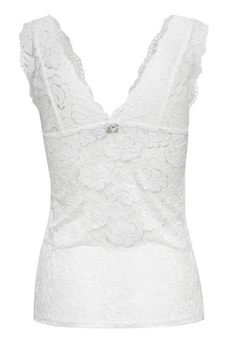 CREAM - Glaze - Sleeveless V Neck Long Lace Top (2 colours)