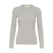 InWear - DagnaIW Granite Melange Round Neck Long Sleeve Tee Shirt