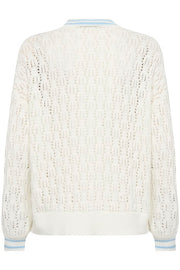 CREAM - CRPreps V Neck Lace Weave Jumper (10613307)
