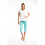 Orientique - Elasticated Waist Capri Trousers (5605) (3 colours)