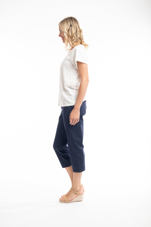 Orientique - Elasticated Waist Capri Trousers (5605) (3 colours)