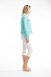 Orientique - Essentials - Short Cotton/Linen Mix Jacket (62617) (2 Colours)