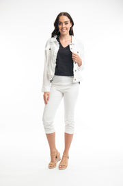 Orientique - Essentials - Short Cotton/Linen Mix Jacket (62617) (2 Colours)