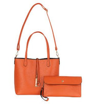 Kris-Ana Medium Size Reversible Tote Bag with inner wrist strap pouch (various colours) (6515)