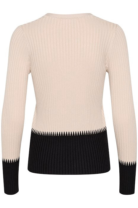 InWear - JiraIW Two Tone V Neck Jumper