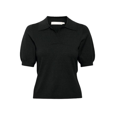 InWear - MiriosIW Short Sleeve V Neck Jumper with Collar (2 colours)