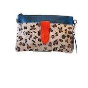 Soruka - Nikki - Print & Blue Leather Crossbody Bag Mixed Colours (81046)