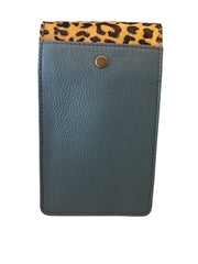 Soruka - GIA - Phone Bag In Shades of Green Leather with Print Flap (83019) (3 colours)