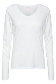 CREAM - Naia Long Sleeve V Neck Top (3 colours)