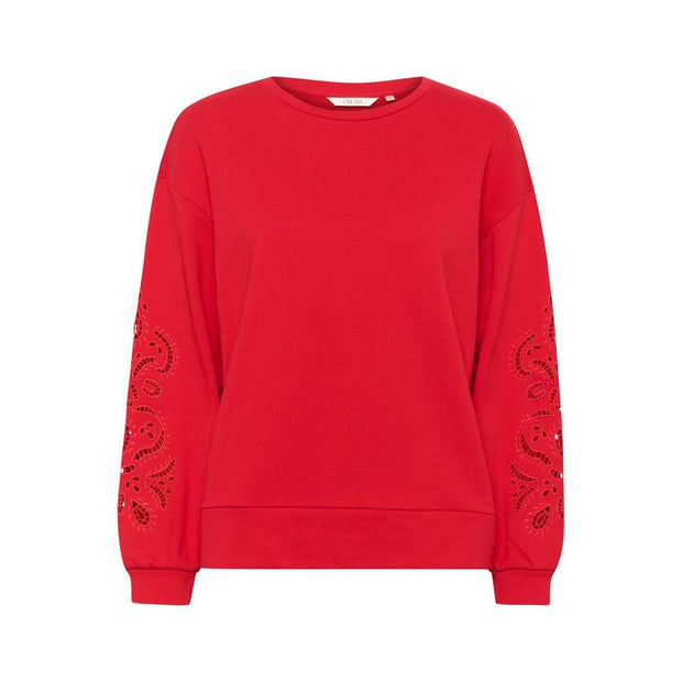 CREAM - CRJosie Sweatshirt with Cutout Sleeve Design (10613984