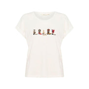 CREAM - CRSita Short Sleeve Round Neck T Shirt in Off White (10614080)