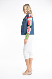 Orientique - Cairo - Short Denim & Cairo Print Jacket (22895)