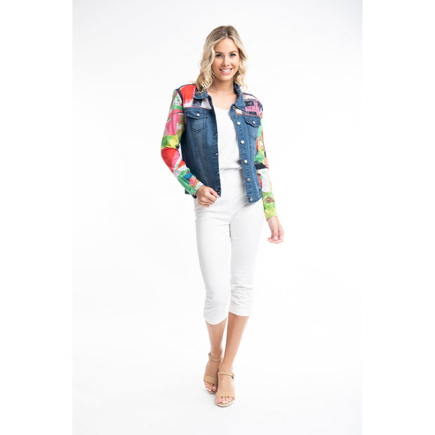 Orientique - Cairo - Short Denim & Cairo Print Jacket (22895)