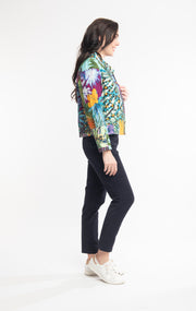 Orientique - Chopin - Short Zipped Jacket in Bold Print